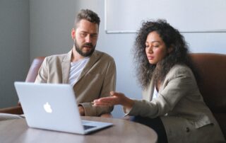 Two good negotiators having a negotiation meeting over a business matter.