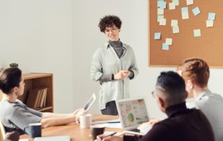 new trainees at an internship opportunity