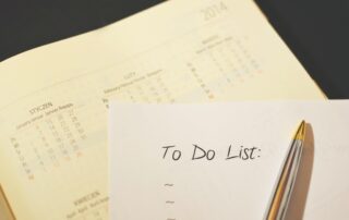 To do list for study organization