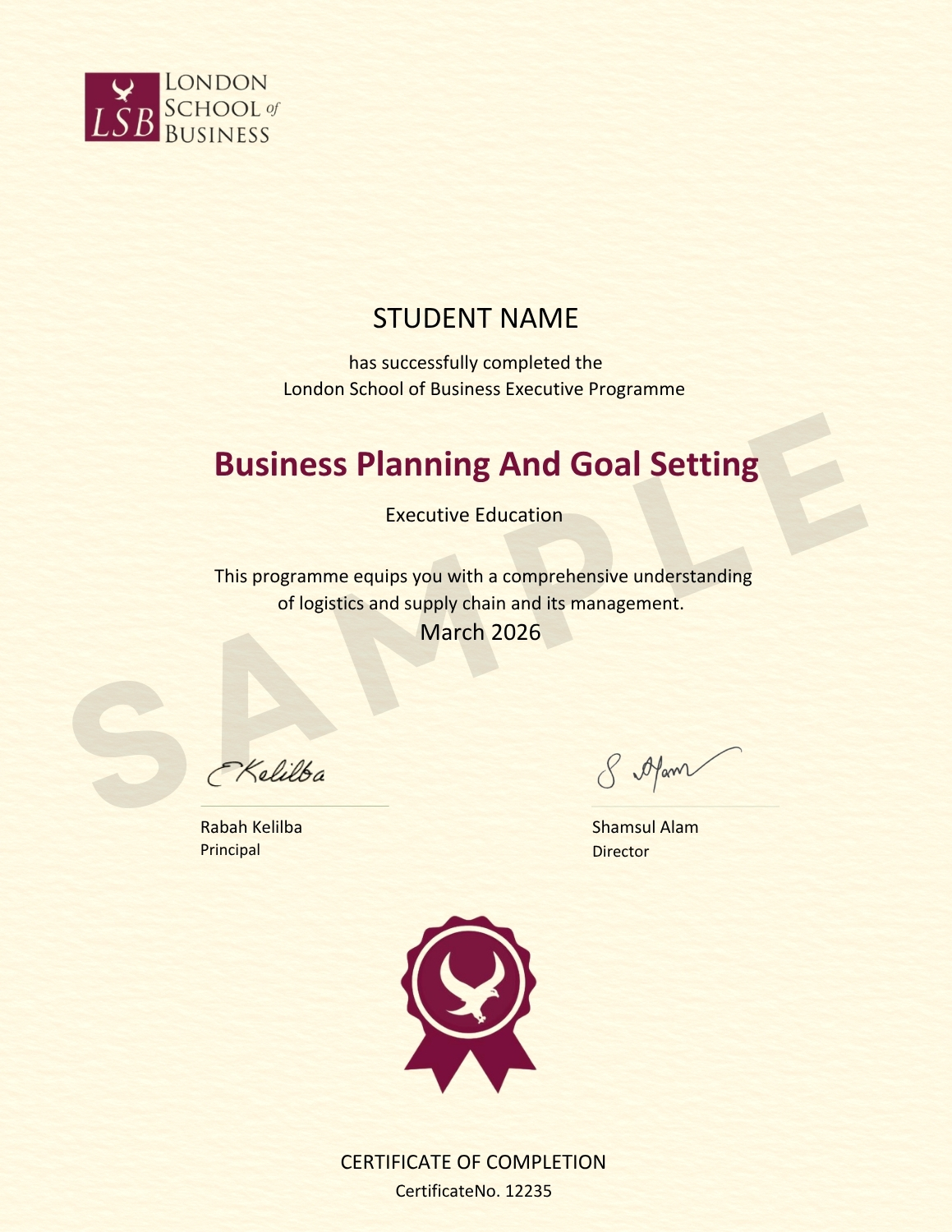 business planning and goal setting